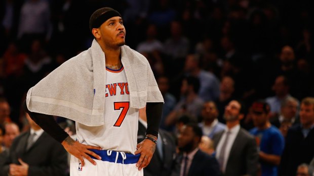 What cane be done?: The Knicks are looking to add more support for ailing superstar Carmelo Anthony.