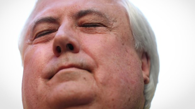 Clive Palmer, showing the commitment to political vision that characterised Palmer United's glorious epoch.
