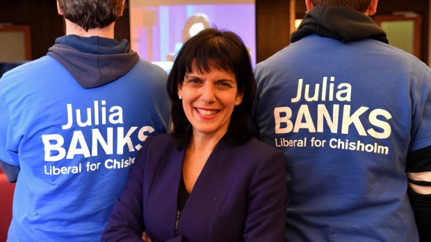 Liberal candidate for Chisholm, Julia Banks.