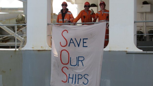 There are attempts to force the crew of the MV Portland to sail the ship to Singapore.