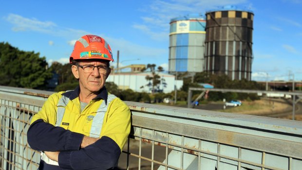 "We are the heart of the steelworks": Bluescope worker George Papaconstantinos.