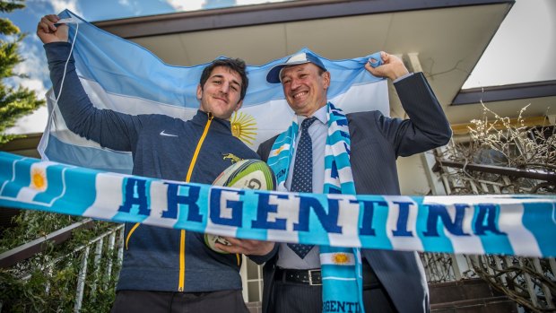 Tomas Cubelli found a home away from home at the Argentina embassy in Canberra.