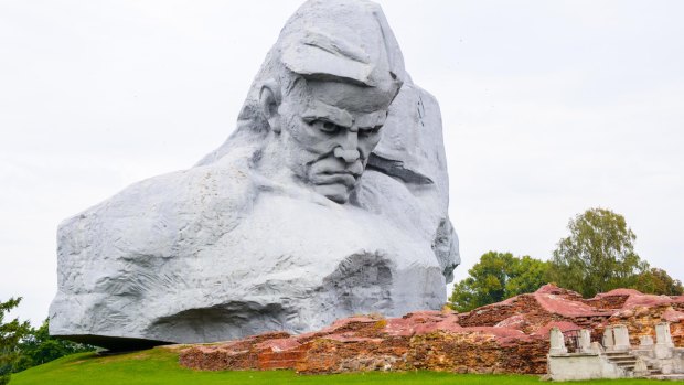 The unknown soldier monument of the Brest Fortress.