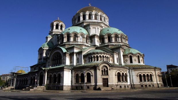 The Alexander Nevski Cathedral in Sofia, Bulgaria.