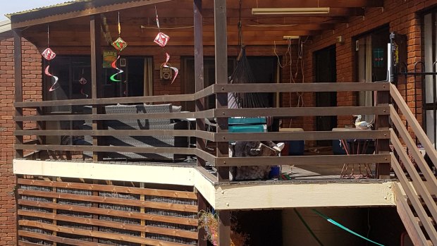 The balcony collapsed during a party on Saturday night.