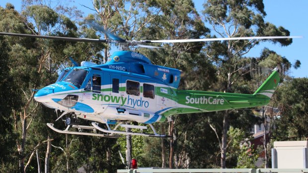 The SnowyHydro SouthCare helicopter is en route to a motor vehicle accident near Candelo. 