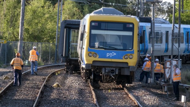 The train that derailed near Rushall station on Saturday has been impounded.