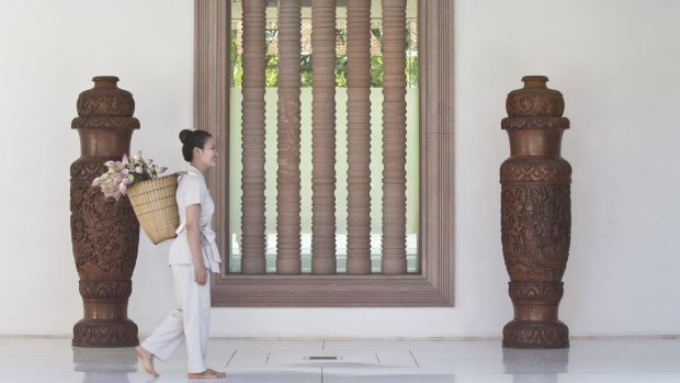 The massage therapists at Anantara Resort and Spa in Siem Reap, Cambodia, are deceptively strong. 