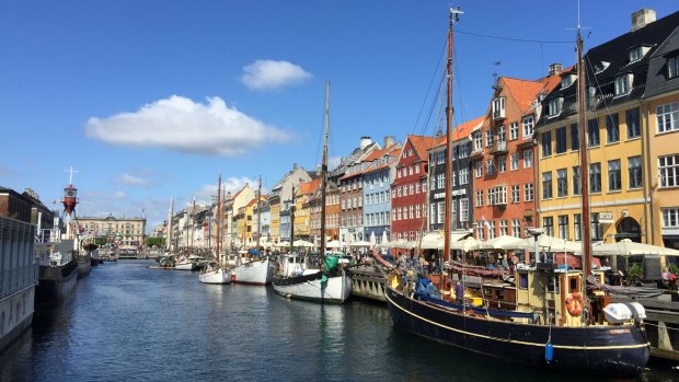 The city’s hip canal-side precinct of Nyhavn.