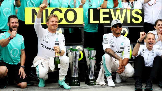 Nico Rosberg had had a tough duel with teammate and rival Lewis Hamilton this year.