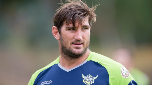 Canberra Raiders hopeful Dave Taylor played in the Mounties' trial in Sydney.