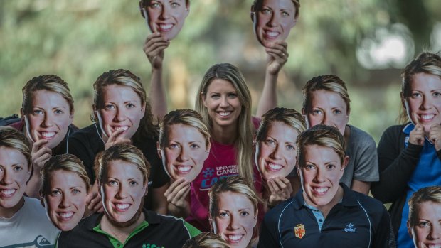 Spot the real Carly Wilson ahead of her final game in Canberra for the Capitals. They're turning the game pink for her favourite colour. 