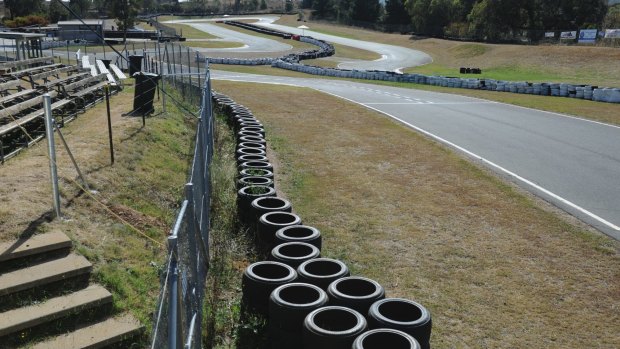 The Fairbairn go-karting track, to be extended with the help of a government grant.