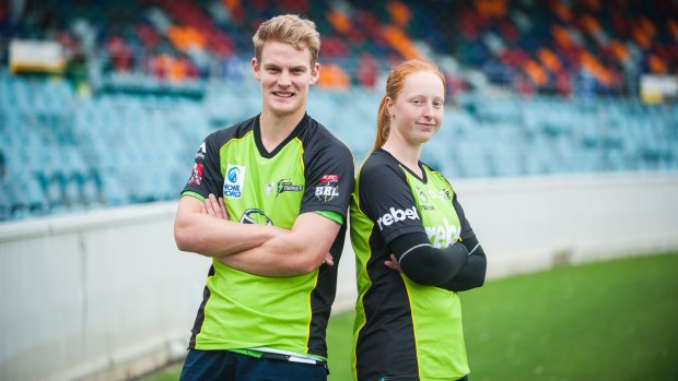 Blake Macdonald and Claire Murray were selected for rookie contracts to train with Sydney Thunder.