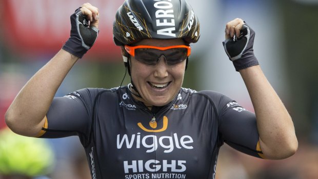 Chloe Hosking is somersaulting her way towards the Commonwealth Games after her Tour Down Under triumph. 