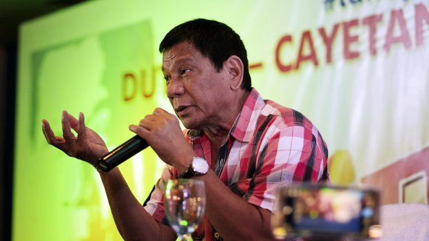 President-elect Rodrigo Duterte in Davao earlier this month. 