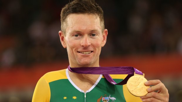 Banned: Michael Gallagher after winning gold in the 2012 Paralympics.
