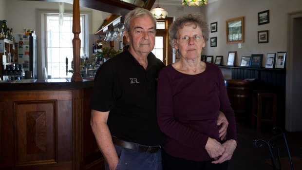 Garry Fairley, a chef and baker, and Suesann Long, the publican, at The Walcha Road Hotel.