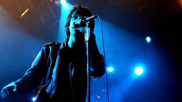 Julian Casablancas of The Strokes performing at the Hordern Pavilion in 2006.