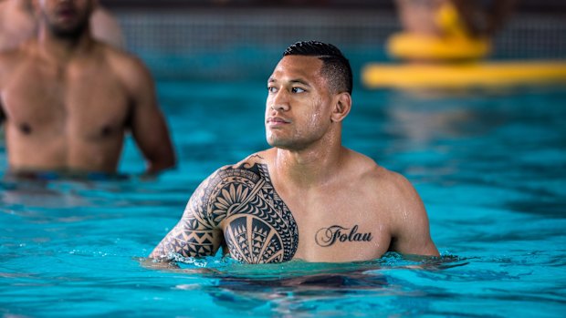 Numbers game: Israel Folau is ready to play after ankle surgery.