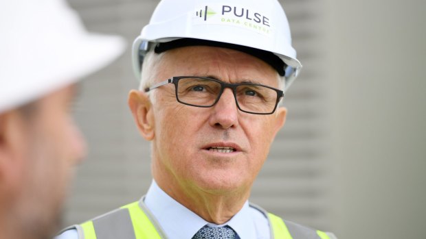 Malcolm Turnbull visits Pulse Data centre while in Toowoomba. 