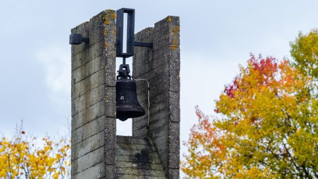 A bell in the Khatyn Memorial. 