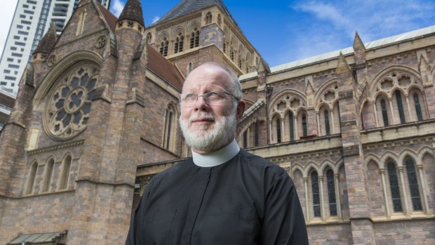 The Anglican Dean of Brisbane, Dr Peter Catt, at St John's Anglican Cathedral.