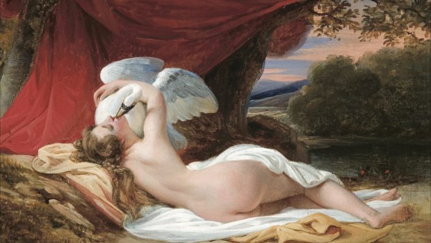 Francois Edouard Picot (1786-1868), Leda and the Swan.
