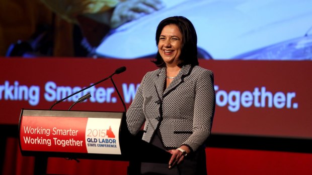 Queensland Premier Annastacia Palaszczuk at the Labor Party state conference.