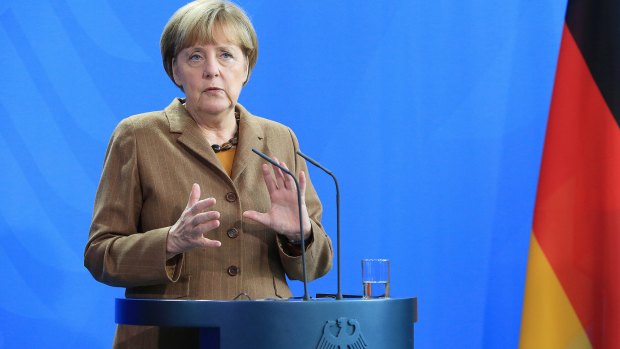 German Chancellor Angela Merkel: At least three official German websites were inaccessible.