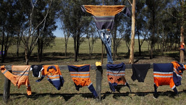 Workers have staged a protest over the Drayton mine decision.
