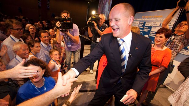 High flyer: Campbell Newman raised Queensland's coal royalty to 15 per cent when in office to increase revenue.
