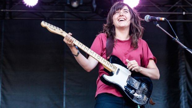 Courtney Barnett says live gigs are the 90-minute highlight of her working day. She has learnt to manage the anxiety that goes with performing and enjoy the moment more.