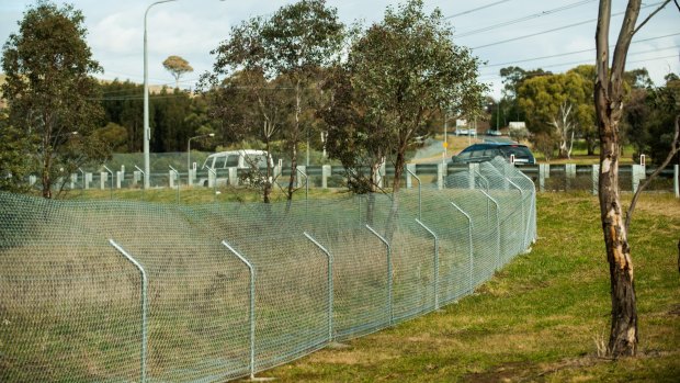 Kangaroo fencing is being installed along the Tuggeranong Parkway.
