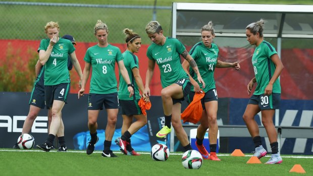 Australia's Michelle Heyman says maintaining a balance between friendship and competitiveness is driving the Matildas forward.
