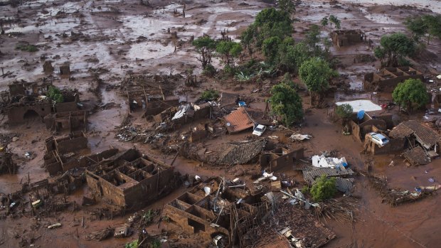 The disaster at the Samarco iron ore mine destroyed towns downstream, as well as fish stocks in the Doce River.