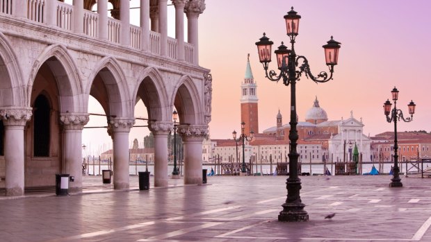 St Marks Square in Venice, tourist free.