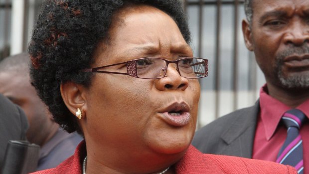 Sacked: Former in Zimbabwean vice-president Joice Mujuru sometimes known as "Spill Blood".