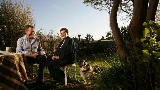 Labor leader Bill Shorten with his late mother, Ann Shorten.