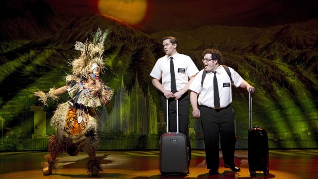 On a mission: a scene from the musical <I>The Book of Mormon</i>.