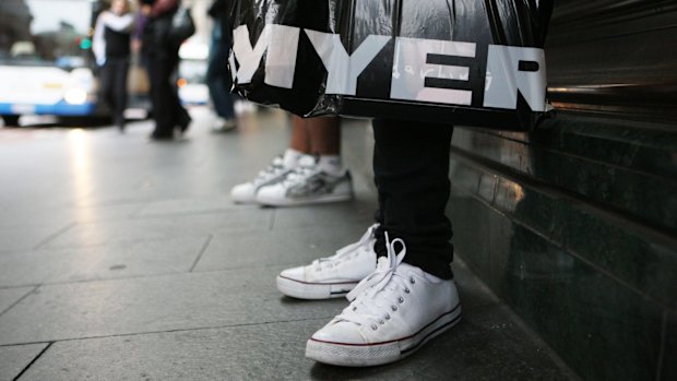 TPG listed Myer at $4.10 in 2009 and the shares now trade at 90¢.