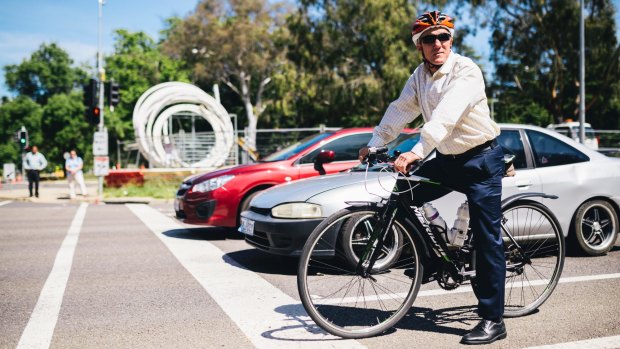 Pedal Power ACT's John Armstrong wants $120 million in cycling infrastructure investment over the next four years. 
