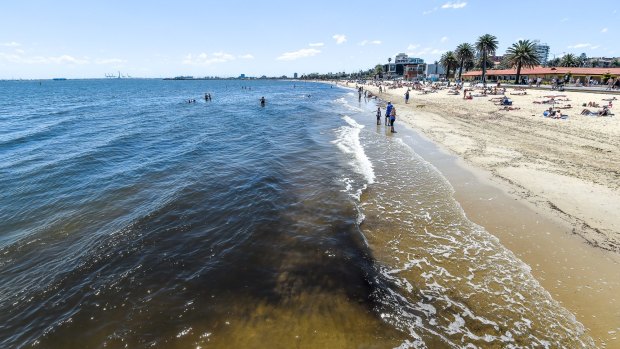 There have been reports of a shark sighting at St Kilda beach.