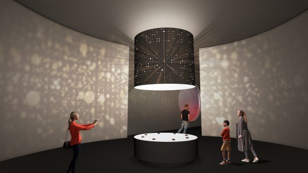 An artist's impression of the entrance to ACMI's new permanent exhibition, which will replace the popular Screen Worlds. 