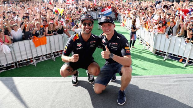 Horner says Ricciardo and Verstappen get along.
