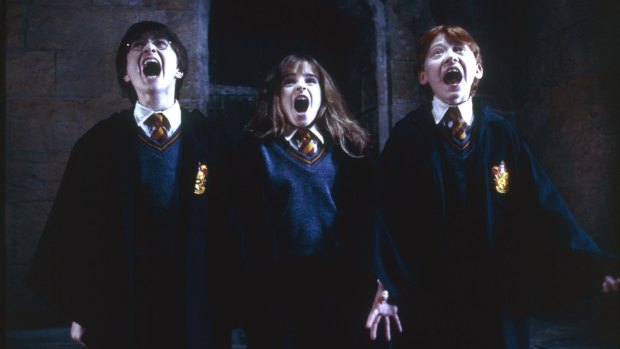 Sound treatment: Harry, Hermoine and Ron in <i>Harry Potter and the Philosopher's Stone</i>. 