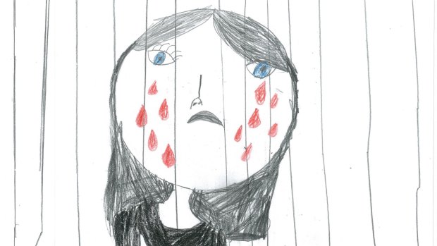 A self-portrait from a child in an offshore detention centre.