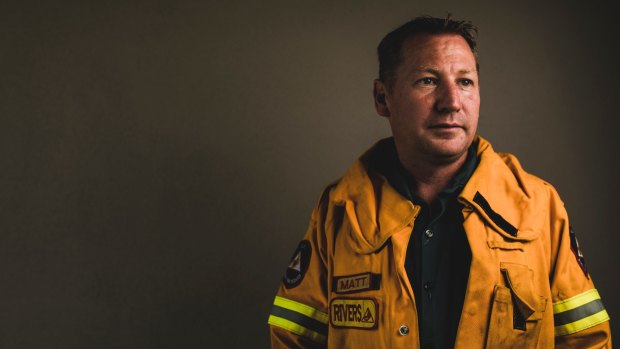 Matthew Dutkiewicz was a volunteer fire fighter during the 2003 Canberra Bush fires where he lost his family home. 