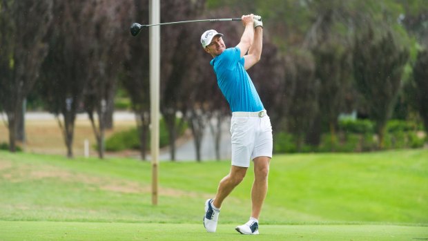 Canberra golfer Brendan Jones took part in Ricky Stuart's golf day.