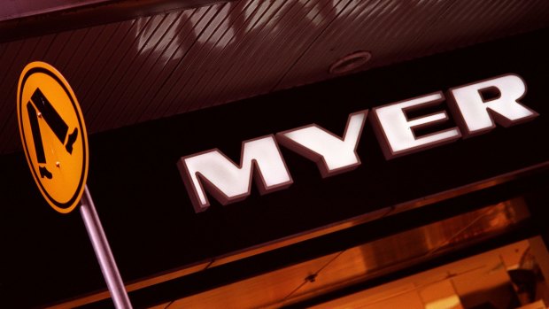 Myer sales fell in the first quarter. 